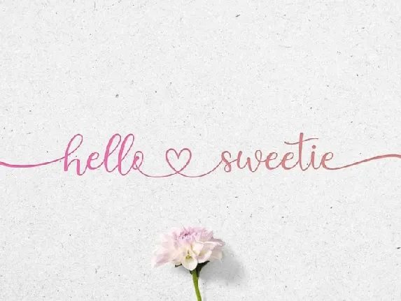 Hello Sweetie font