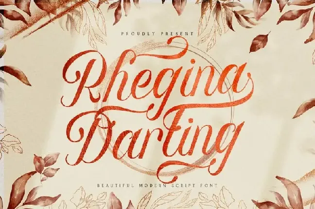 Rhegina Darling Calligraphy font