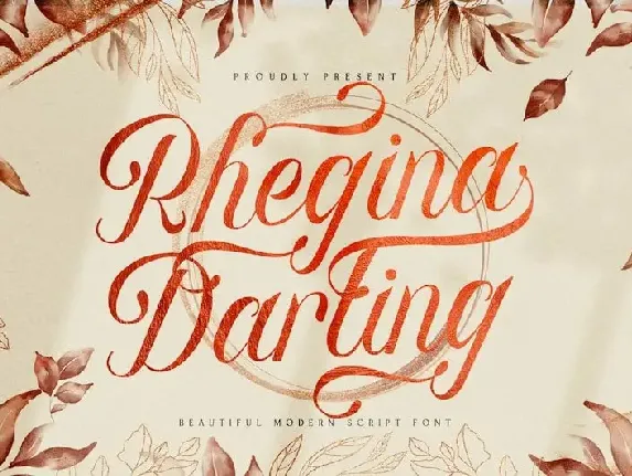 Rhegina Darling Calligraphy font