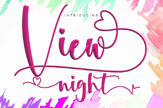 View Night font