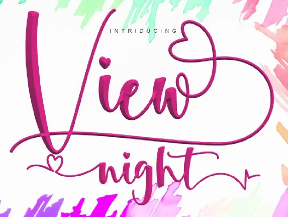 View Night font