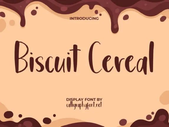 Biscuit Cereal font