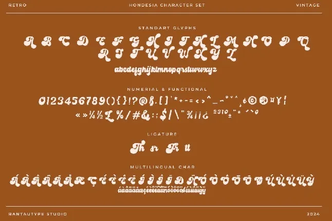 Hondesia font