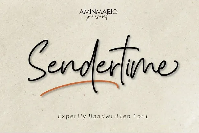 Sendertime font