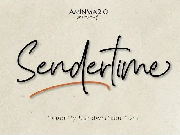 Sendertime font