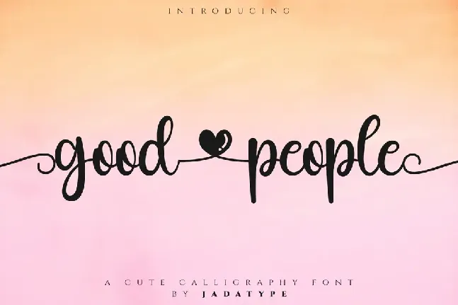 Good People font