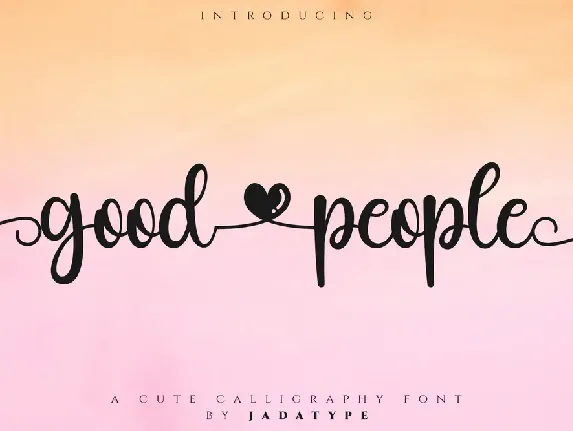 Good People font