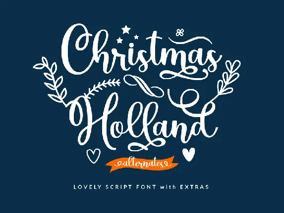 Christmas Holland Personal Use font