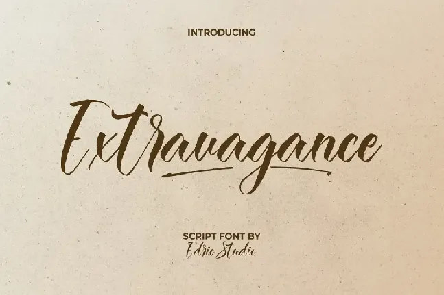 Extravagance Demo font