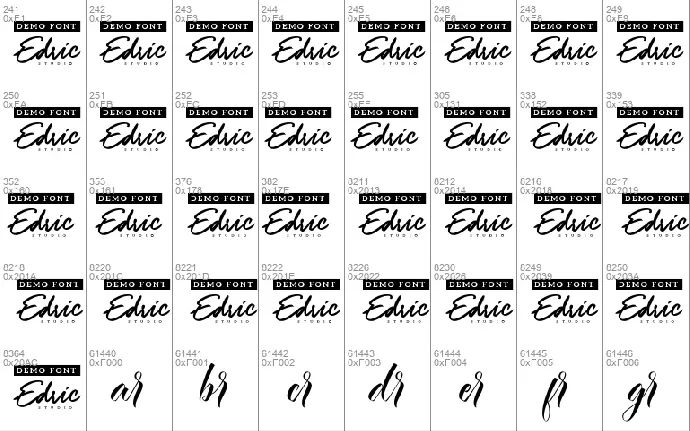 Extravagance Demo font