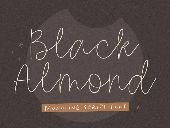 Black Almond font