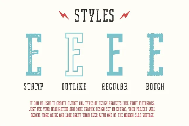 Nordin Slab font