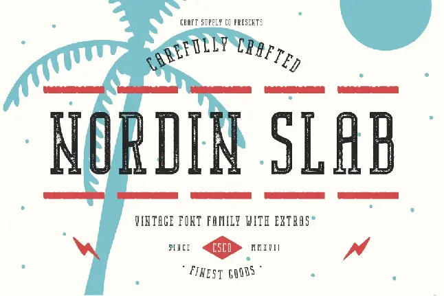 Nordin Slab font