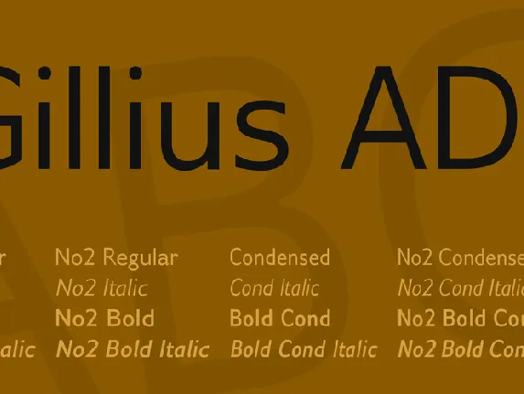 Gillius ADF font