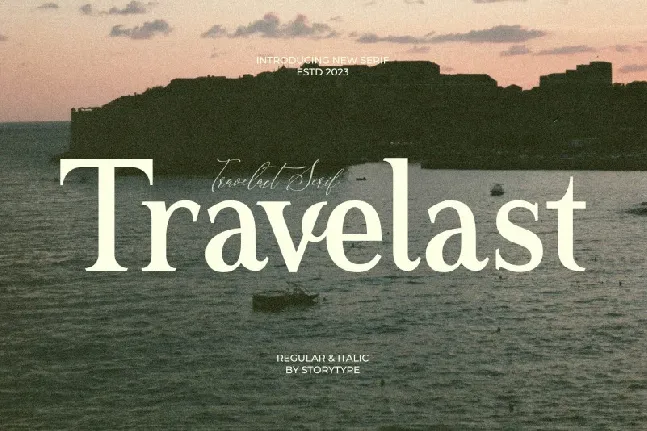 Travelast font