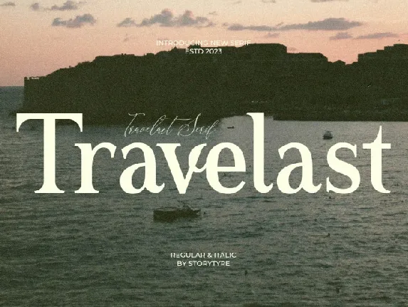 Travelast font