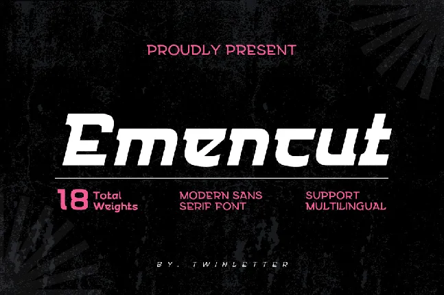 Emencut font