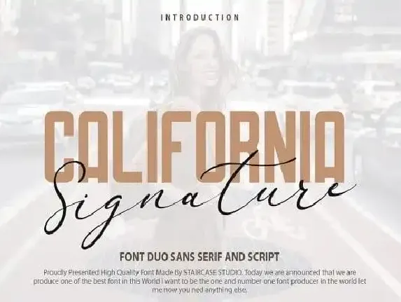 California Signature Duo font