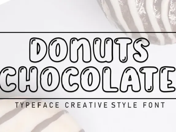 Donuts Chocolate Display font