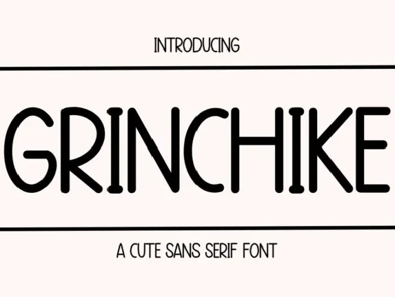 Grinchike font