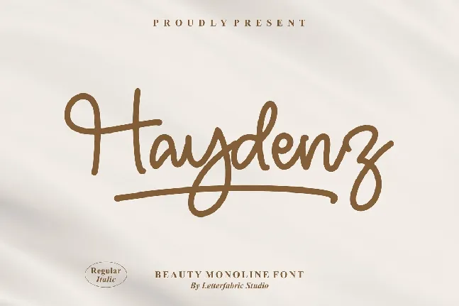 Haydenz font