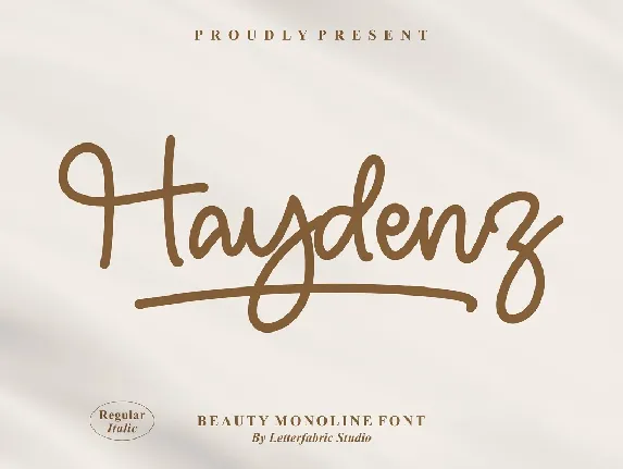 Haydenz font