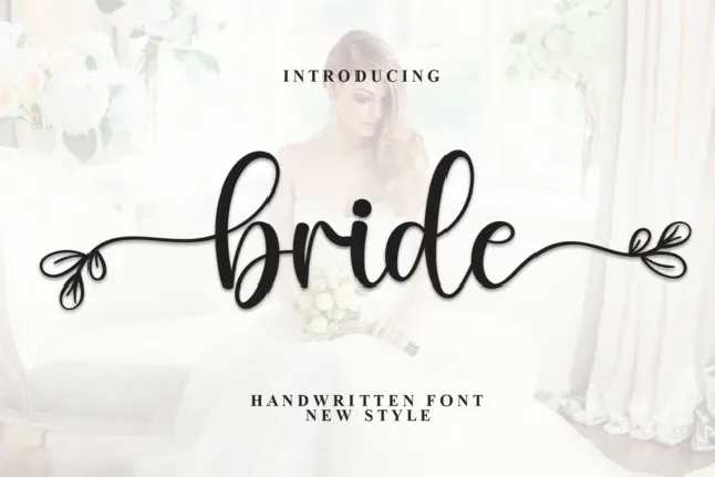 Bride Script font