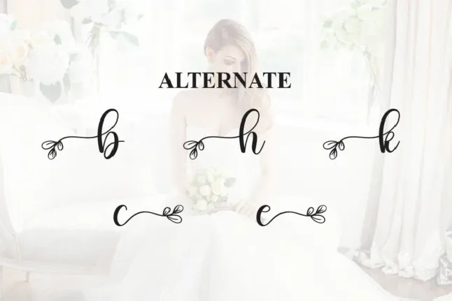 Bride Script font