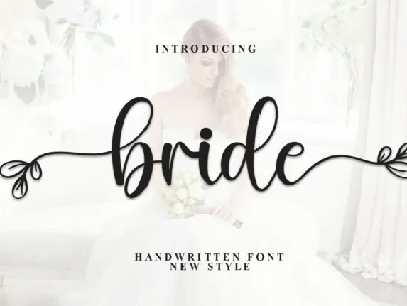 Bride Script font