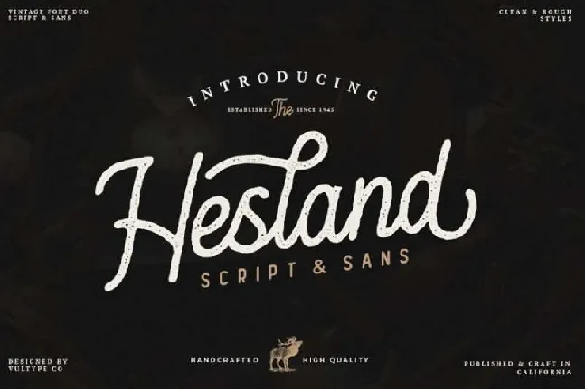 Hesland Vintage Duo font