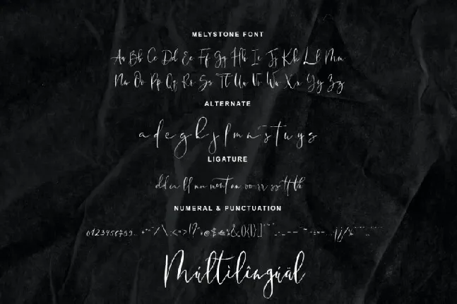 Melystone Script font