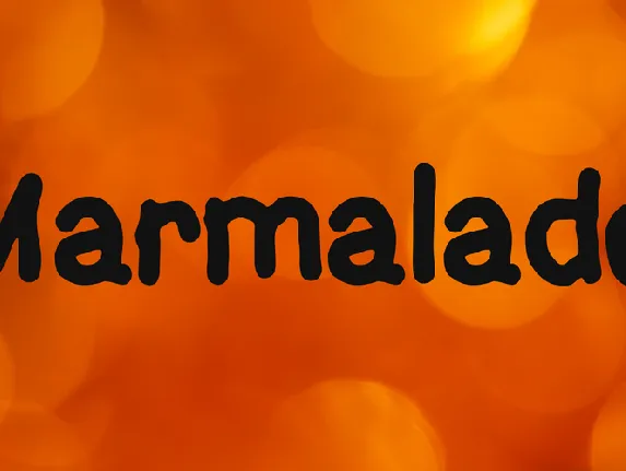 Marmalade font