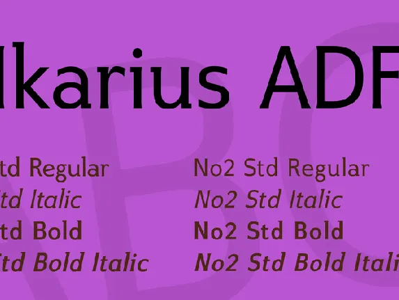 Ikarius ADF font