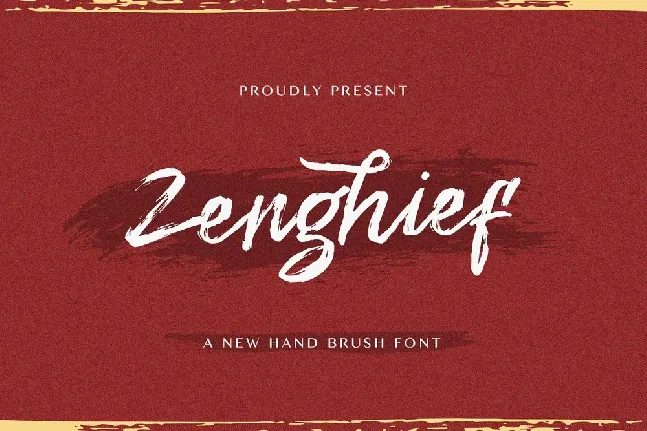 Zenghief Hand Brush font