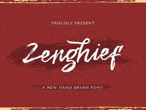 Zenghief Hand Brush font