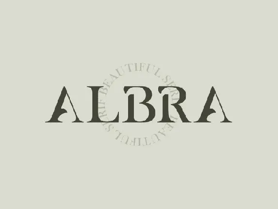 Albra font