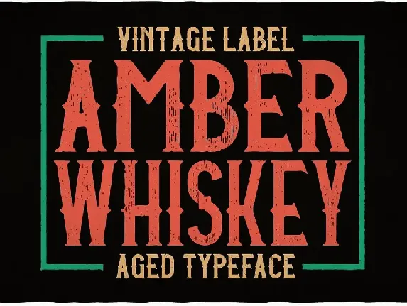 Amber Whiskey Typeface font