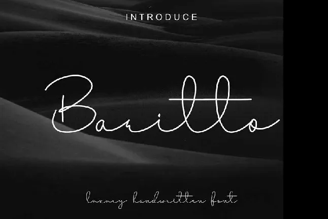 Baritto Handwritten font