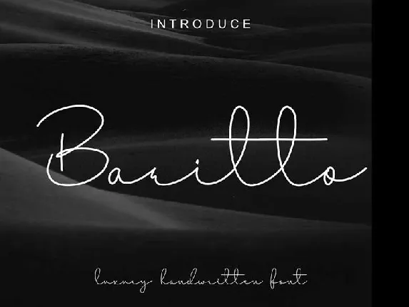 Baritto Handwritten font