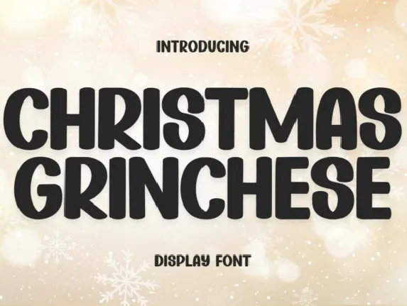 Christmas Grinchese font