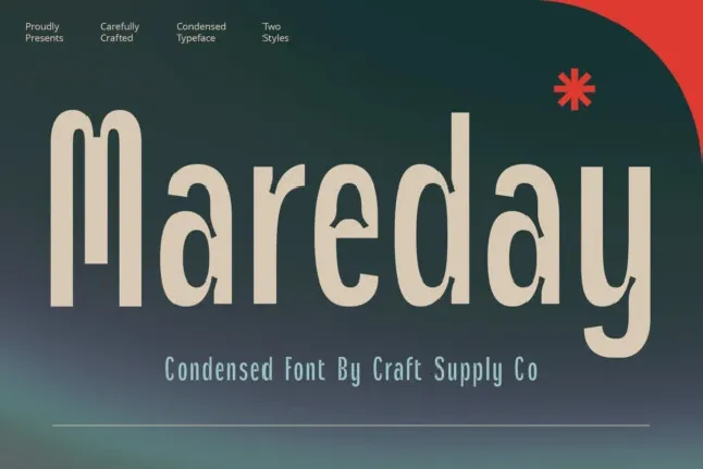 Mareday font