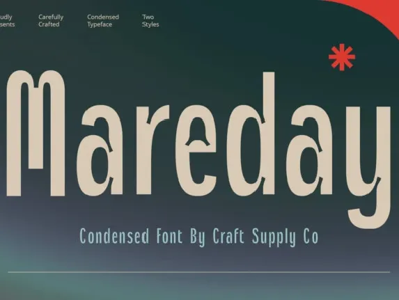 Mareday font