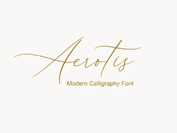 Aerotis Calligraphy font