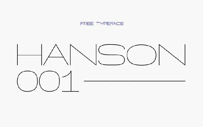 Hanson Hairline Free font