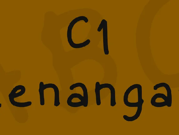 C1 Kenangan font