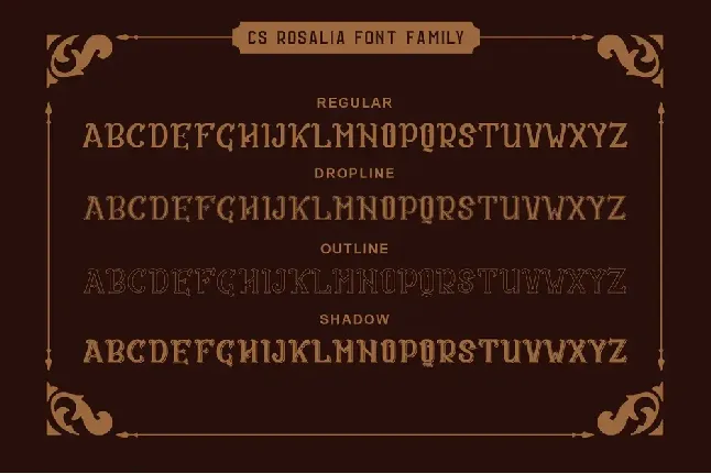 CS Rosalia font