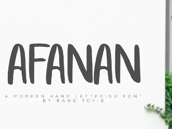 afanan font