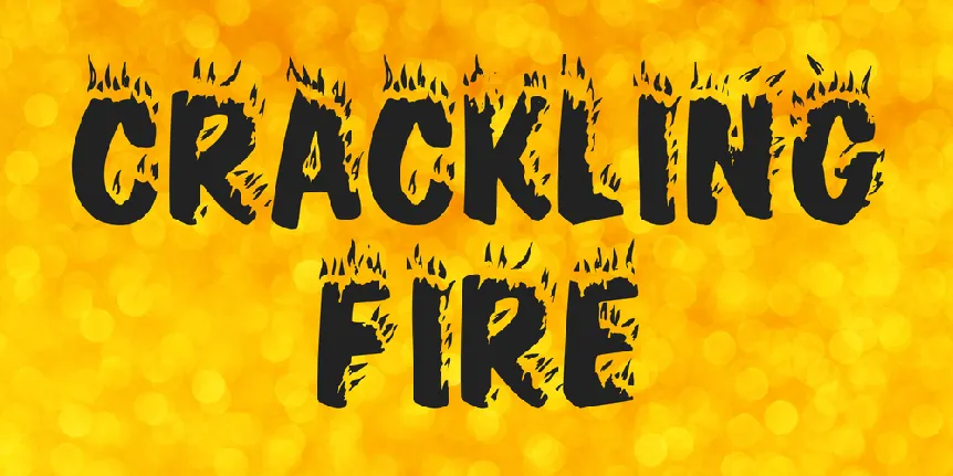 Crackling Fire font