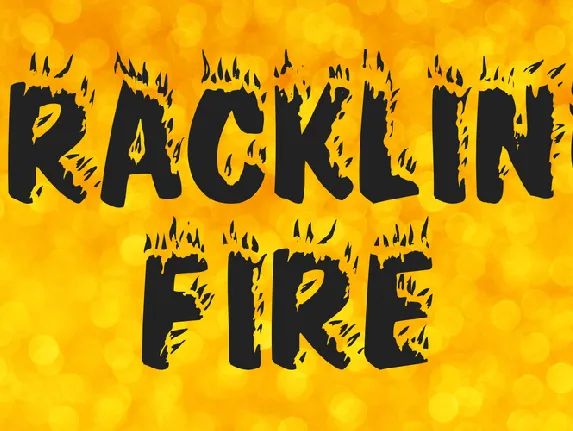 Crackling Fire font