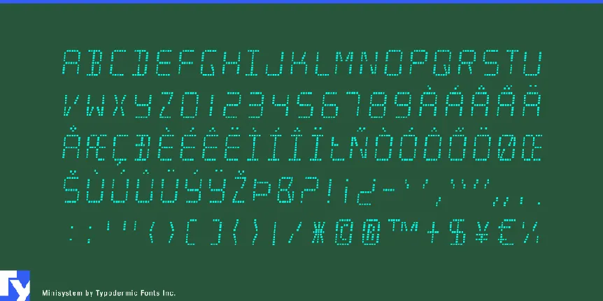 Minisystem font